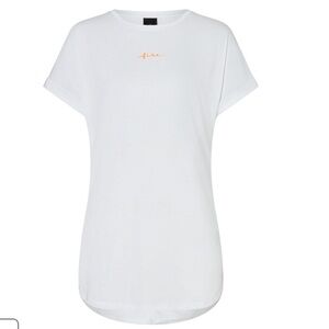 NEW🔥Bogner Gire and Ice White Evie4 Tee with Orange Accent $80